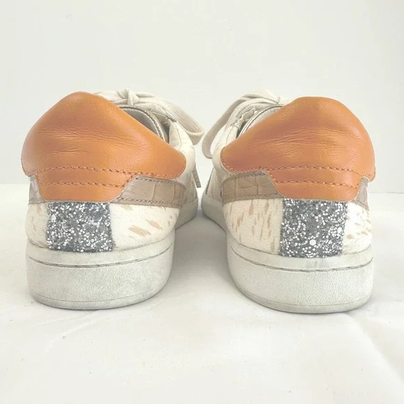 Dolce Vita Zina Court Womens Sneakers Size 8.5 Gold Metellic Lace Up Low Top - Picture 9 of 11